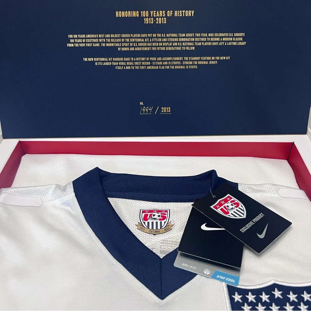 NIKE Limited Edition Team USA Centennial Soccer Jersey - Picture 3 of 12
